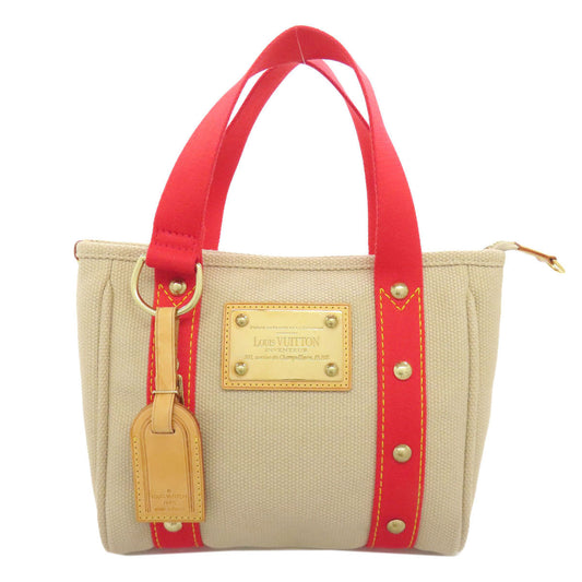 LOUIS VUITTON Handbag M40038 canvas beige Antigua Line Kava PM Women Used Authentic