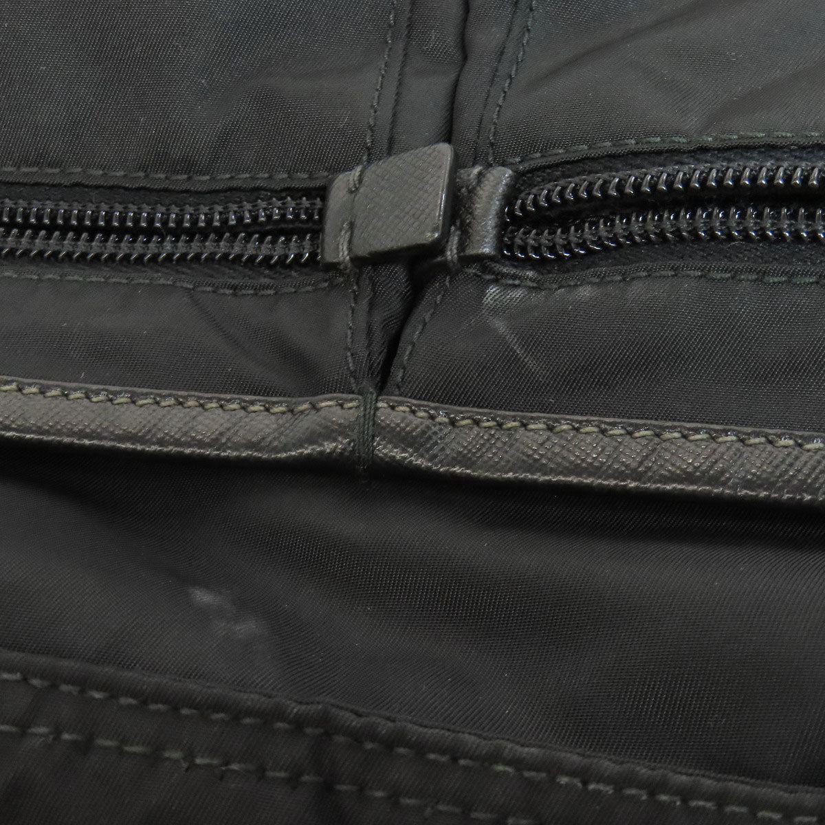 PRADA Shoulder Bag Nylon black logoMetal