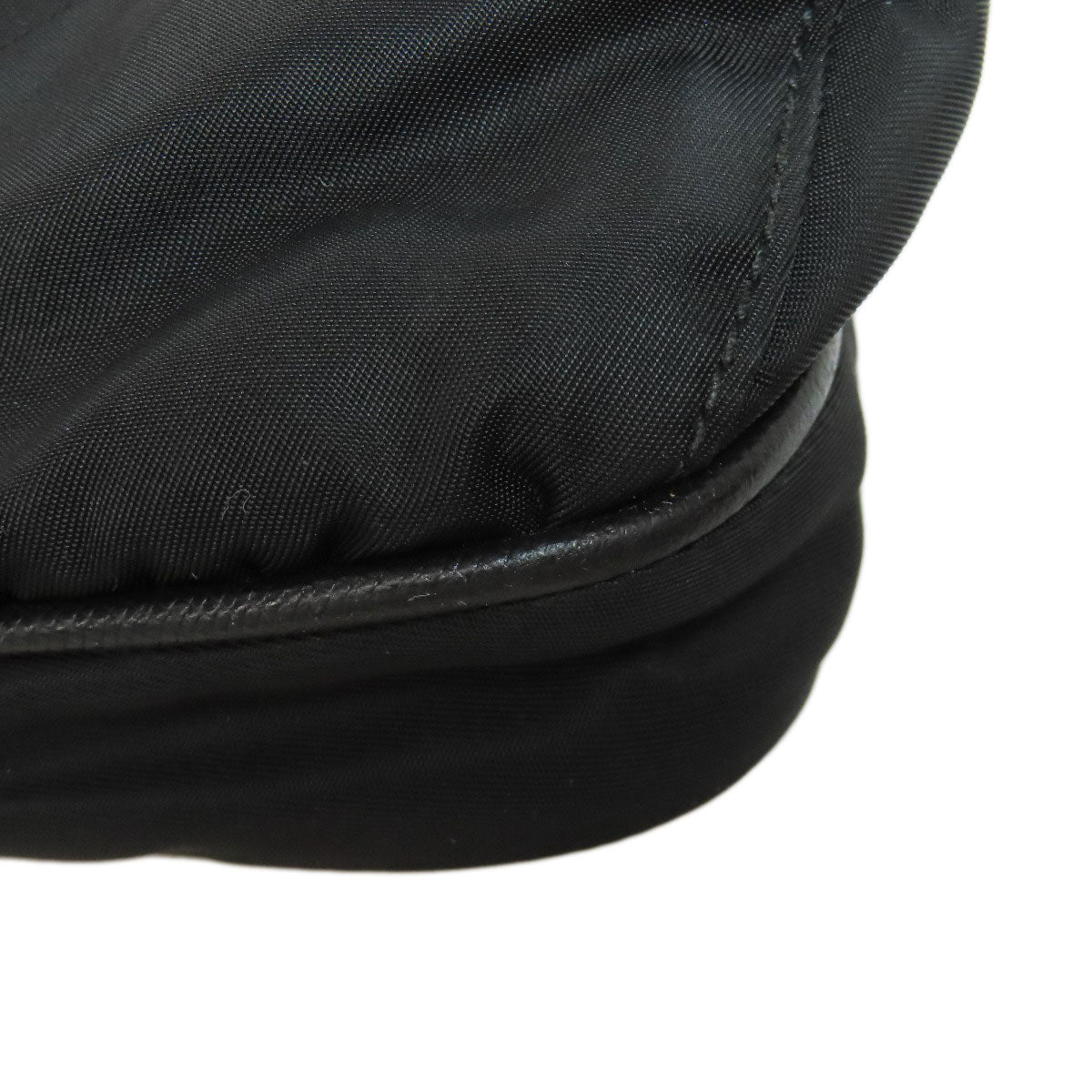 PRADA Shoulder Bag Nylon black logoMetal