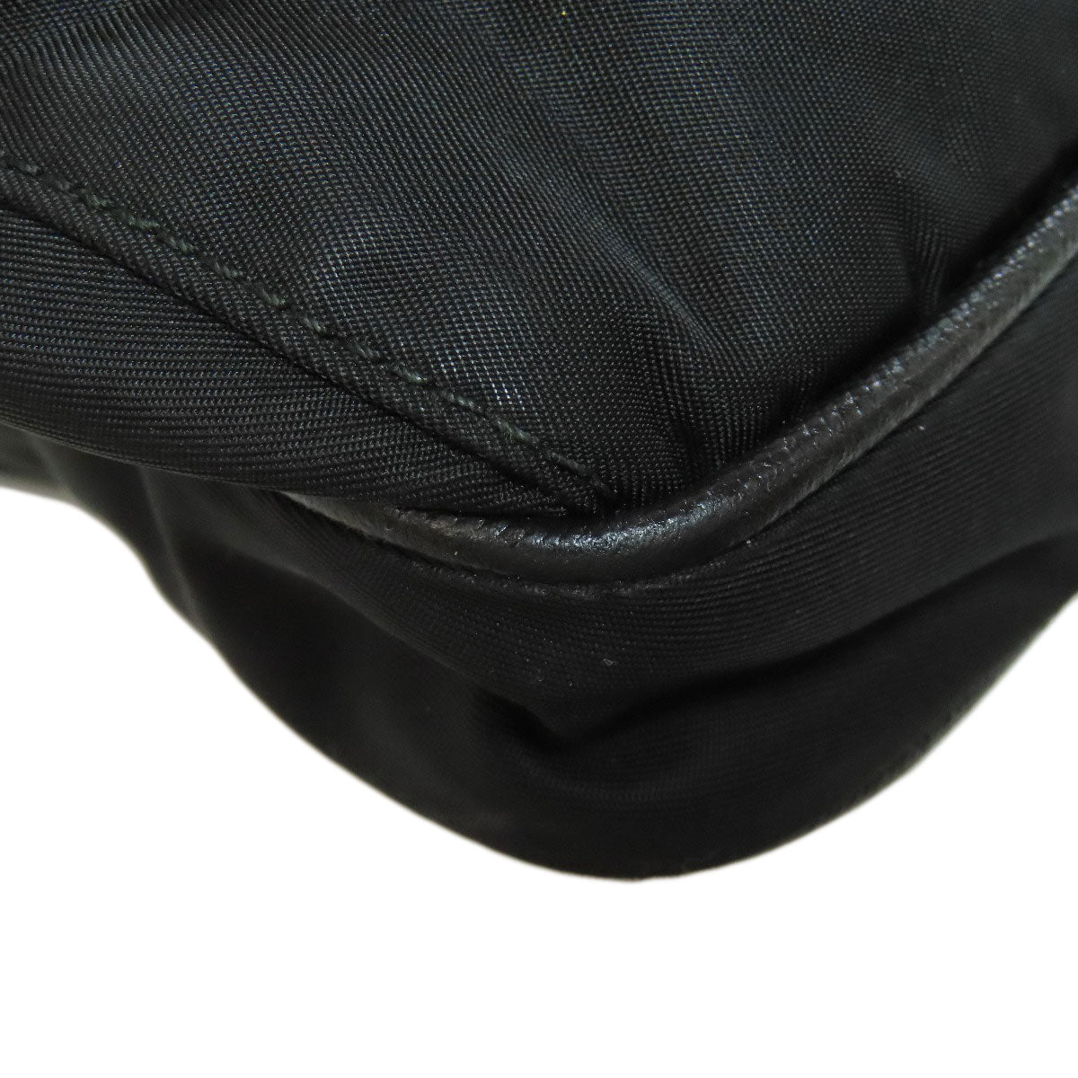 PRADA Shoulder Bag Nylon black logoMetal