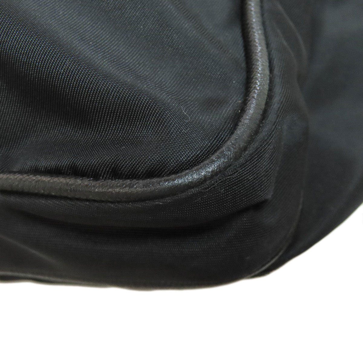 PRADA Shoulder Bag Nylon black logoMetal