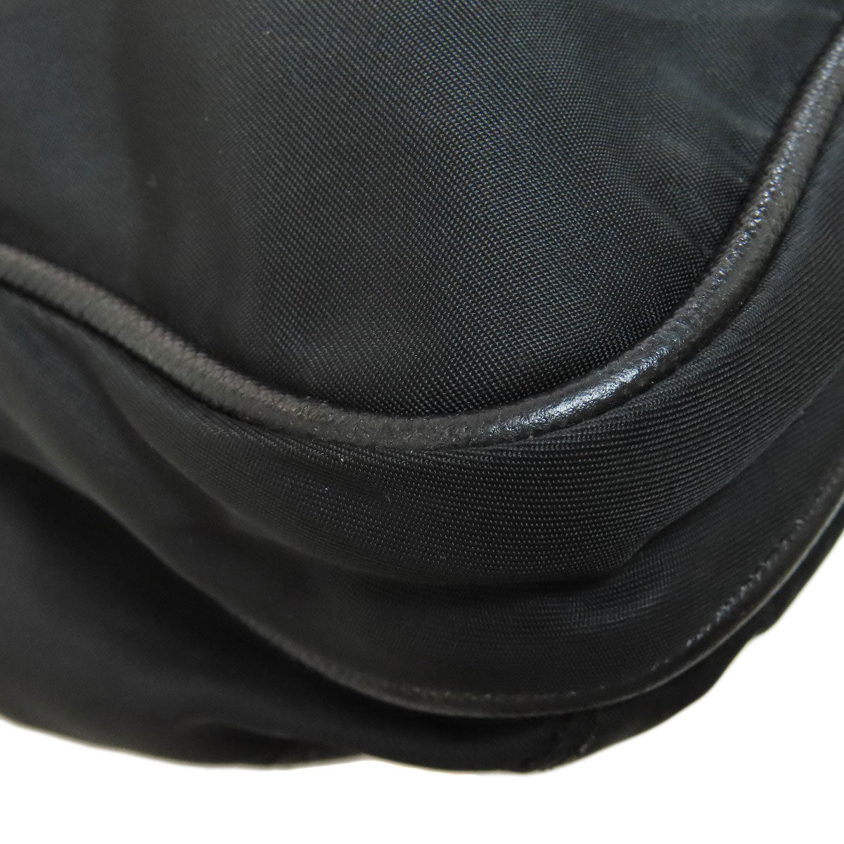 PRADA Shoulder Bag Nylon black logoMetal