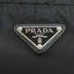 PRADA Shoulder Bag Nylon black logoMetal