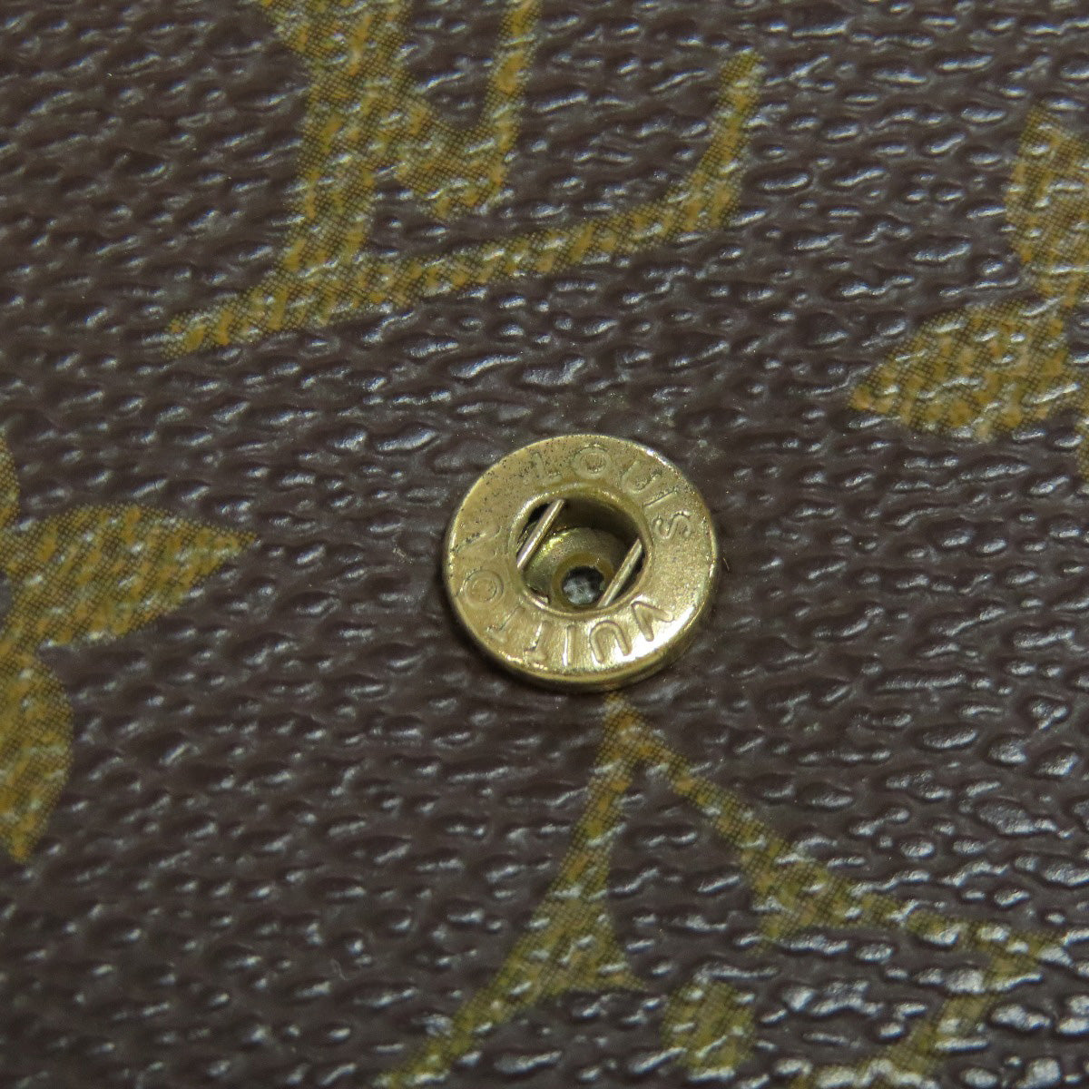 LOUIS VUITTON Coin case M61930 Monogram canvas Brown Portonet Plat Women(Unisex) Used Authentic
