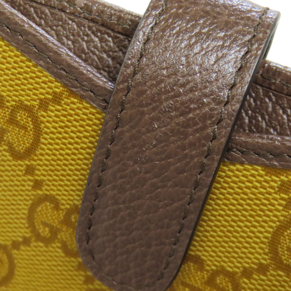 GUCCI Accessory pouch 702203 PVC Brown GG Crystal Adidas Collaboration Phone Pouch Women Used Authentic