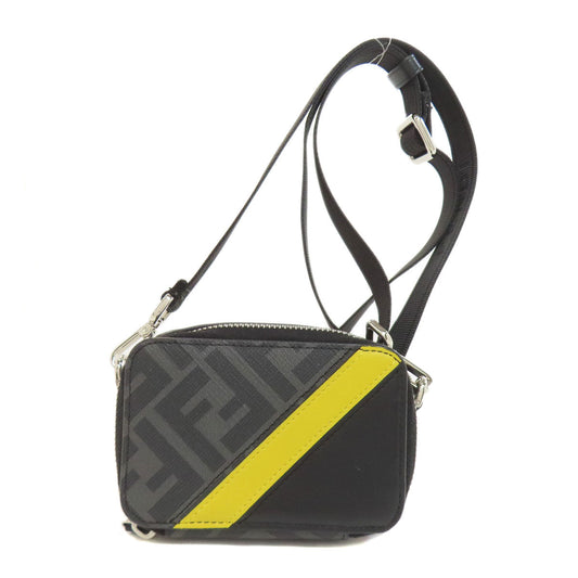 FENDI Shoulder Bag leather gray Mini Shoulder