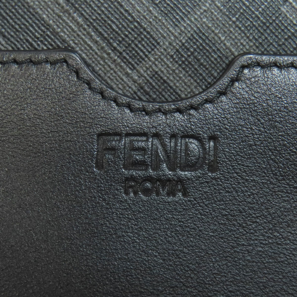 FENDI Shoulder Bag leather gray Mini Shoulder