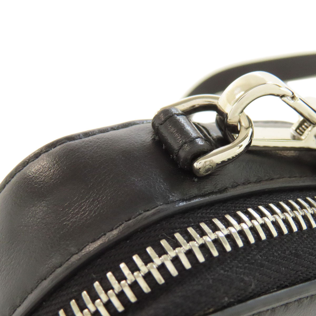 FENDI Shoulder Bag leather gray Mini Shoulder