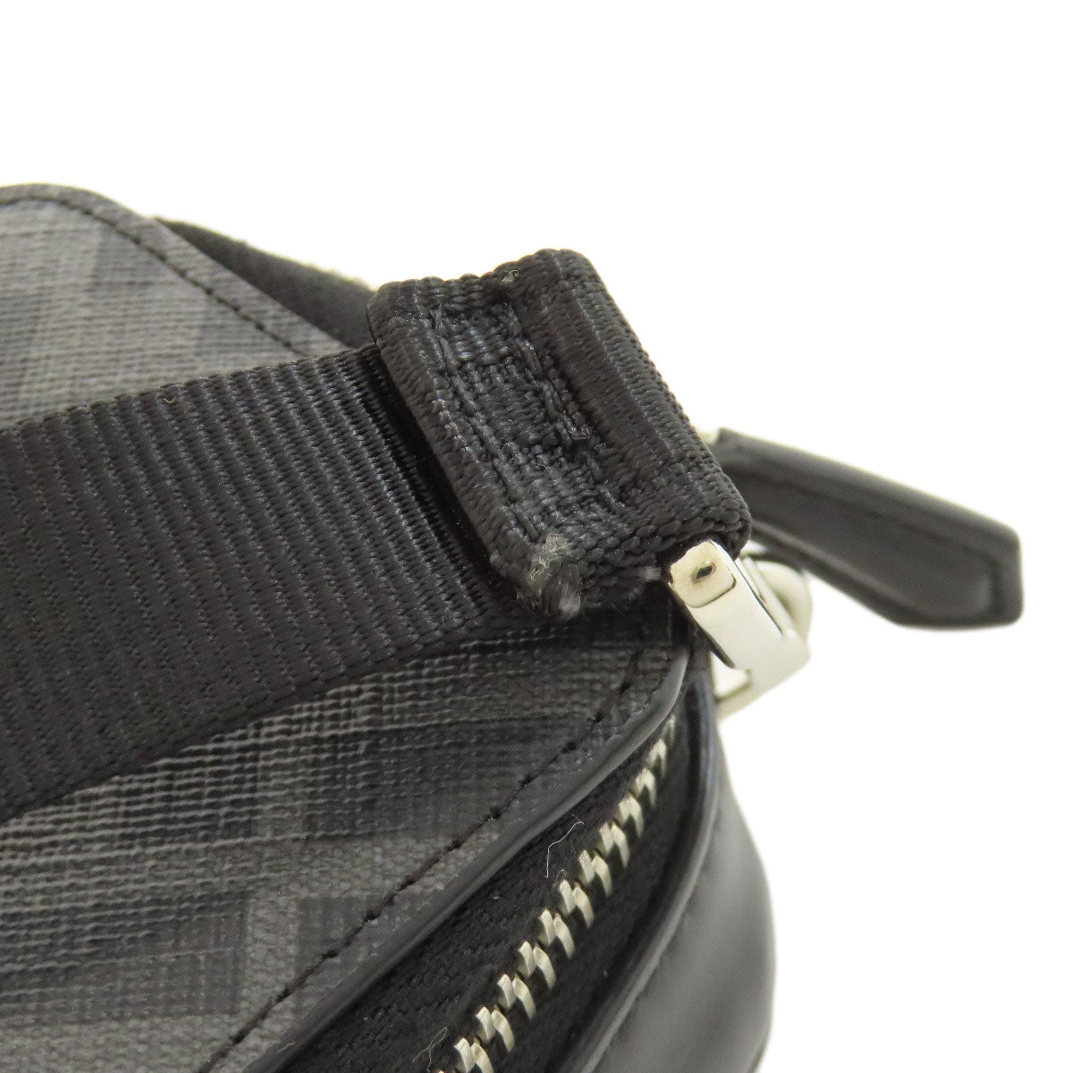 FENDI Shoulder Bag leather gray Mini Shoulder