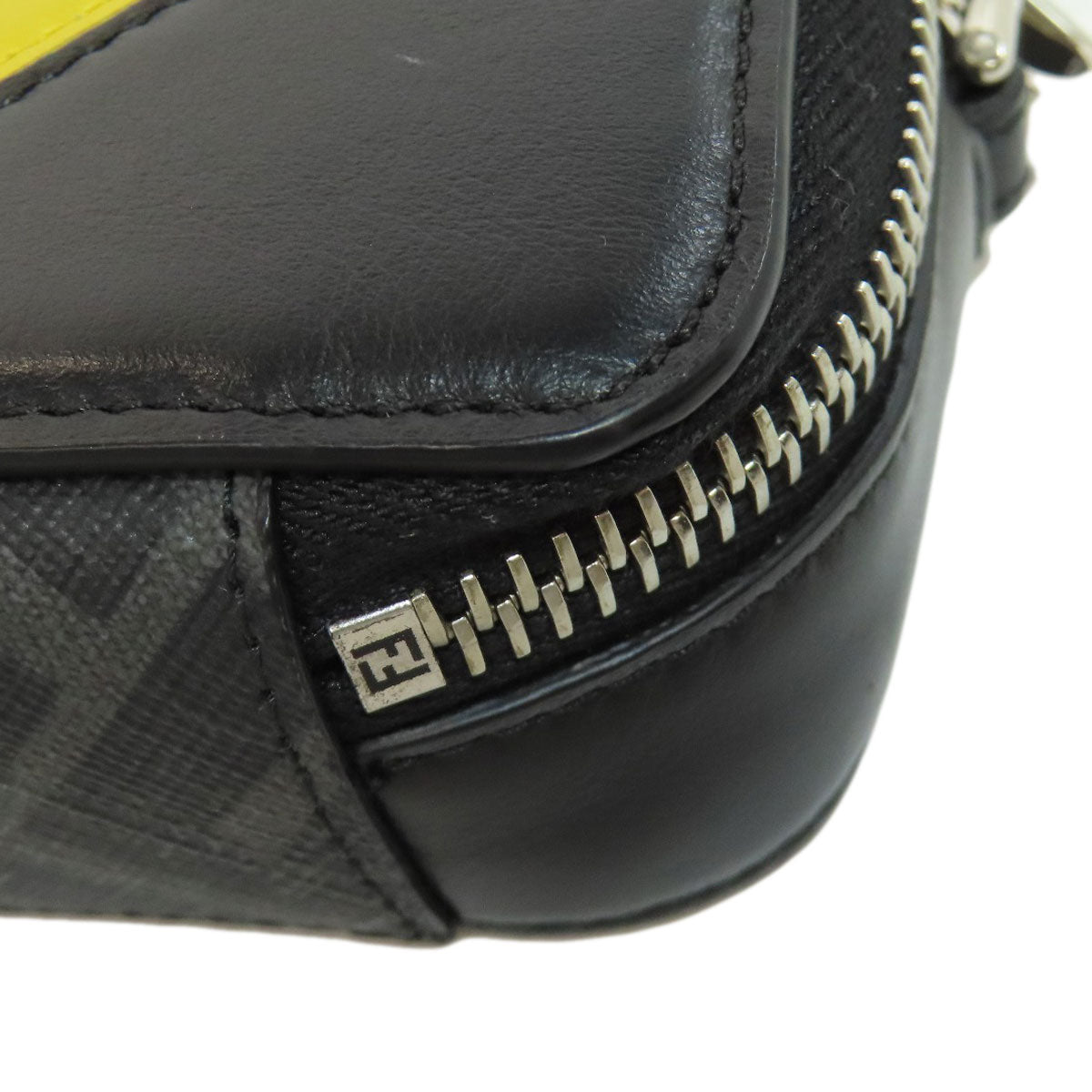 FENDI Shoulder Bag leather gray Mini Shoulder
