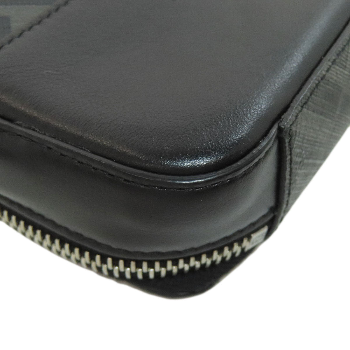 FENDI Shoulder Bag leather gray Mini Shoulder