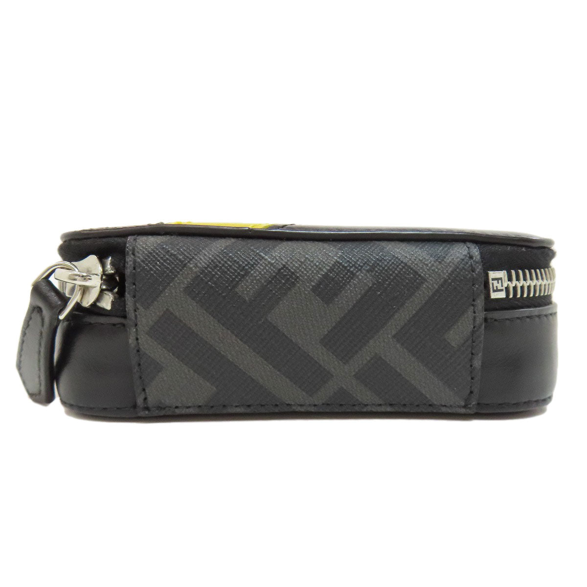 FENDI Shoulder Bag leather gray Mini Shoulder