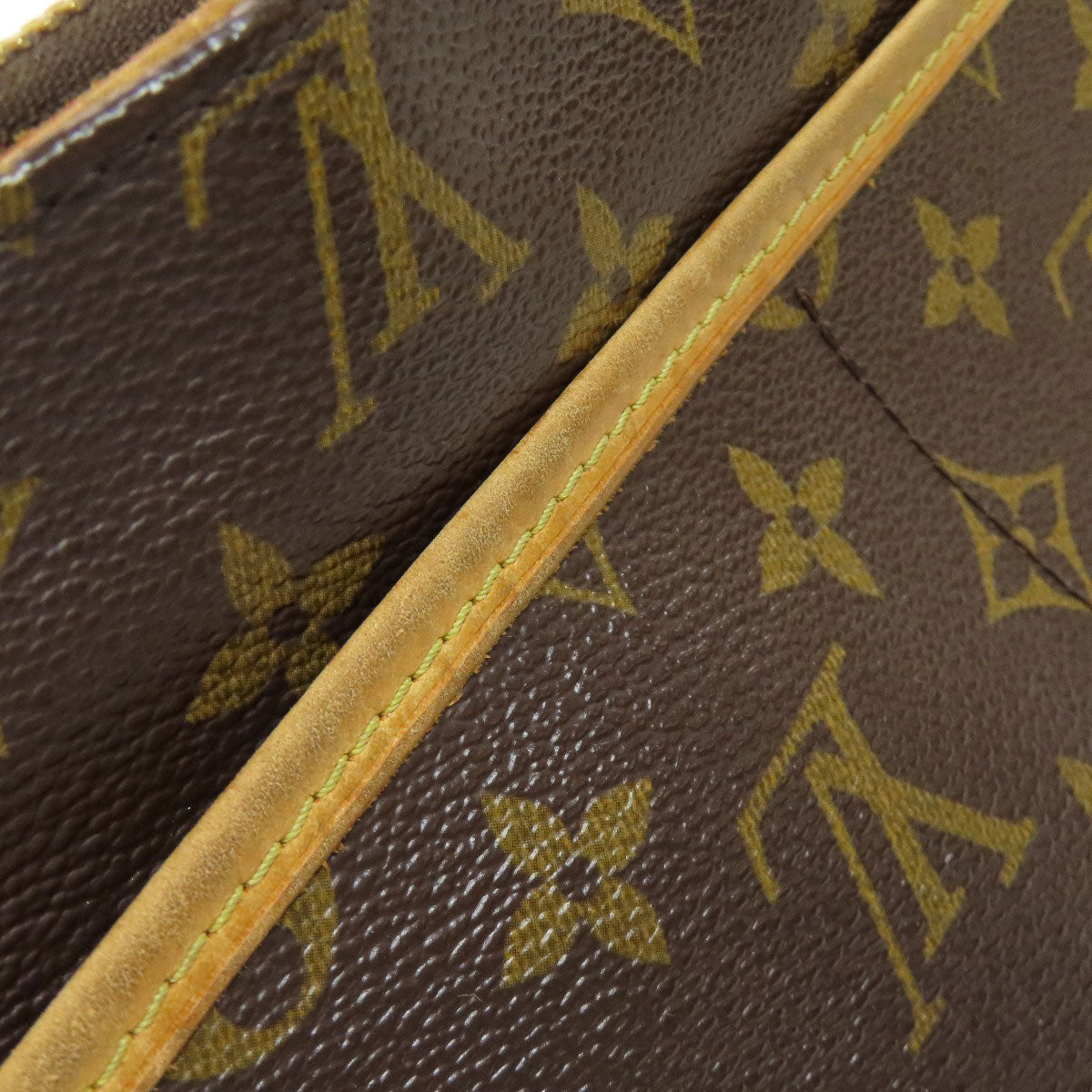 LOUIS VUITTON Shoulder Bag M40008 Monogram canvas Brown Popancourt Ron Women Used Authentic