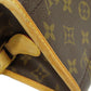 LOUIS VUITTON Shoulder Bag M40008 Monogram canvas Brown Popancourt Ron Women Used Authentic