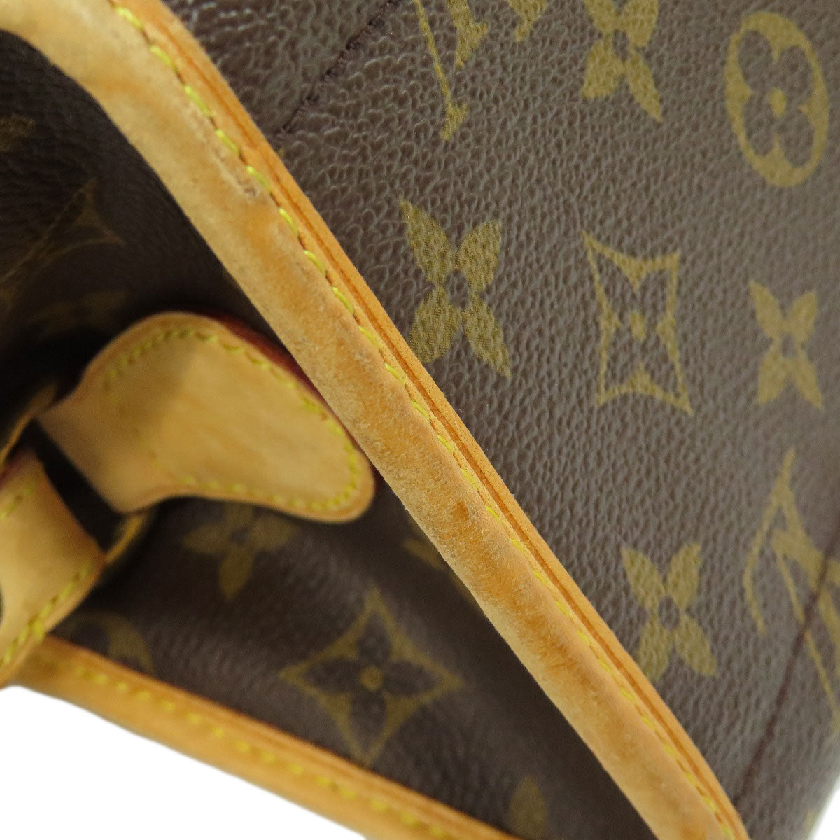 LOUIS VUITTON Shoulder Bag M40008 Monogram canvas Brown Popancourt Ron Women Used Authentic