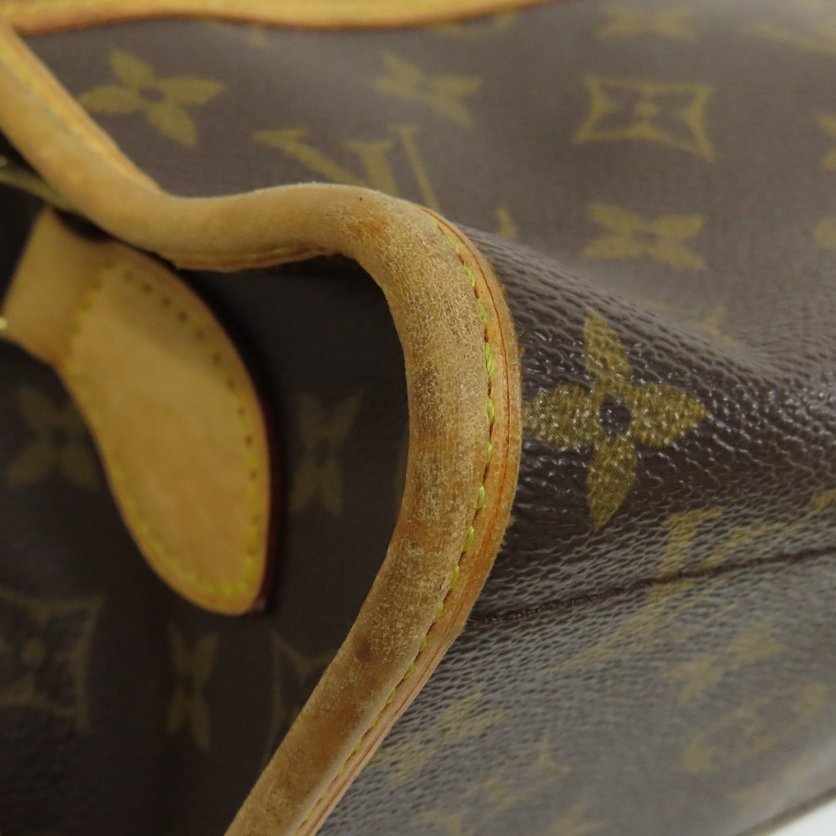 LOUIS VUITTON Shoulder Bag M40008 Monogram canvas Brown Popancourt Ron Women Used Authentic