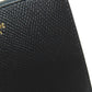 CELINE Bifold Wallet leather black logo Women Used Authentic