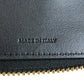 CELINE Bifold Wallet leather black logo Women Used Authentic