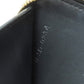 CELINE Bifold Wallet leather black logo Women Used Authentic