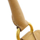 PRADA Handbag leather beige logo
