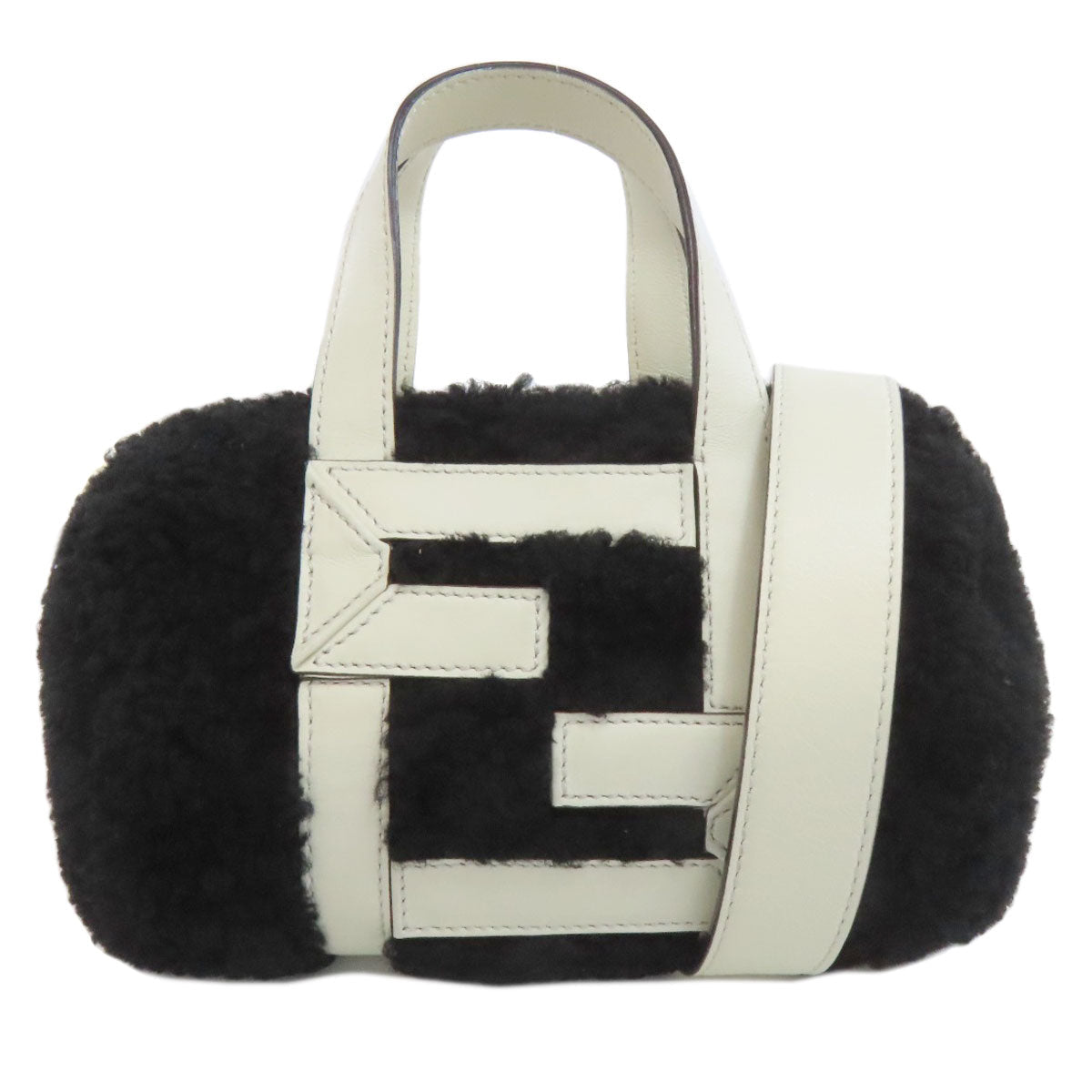 FENDI Handbag Mouton black 2WAY