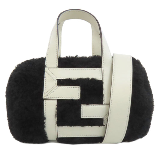 FENDI Handbag Mouton black 2WAY