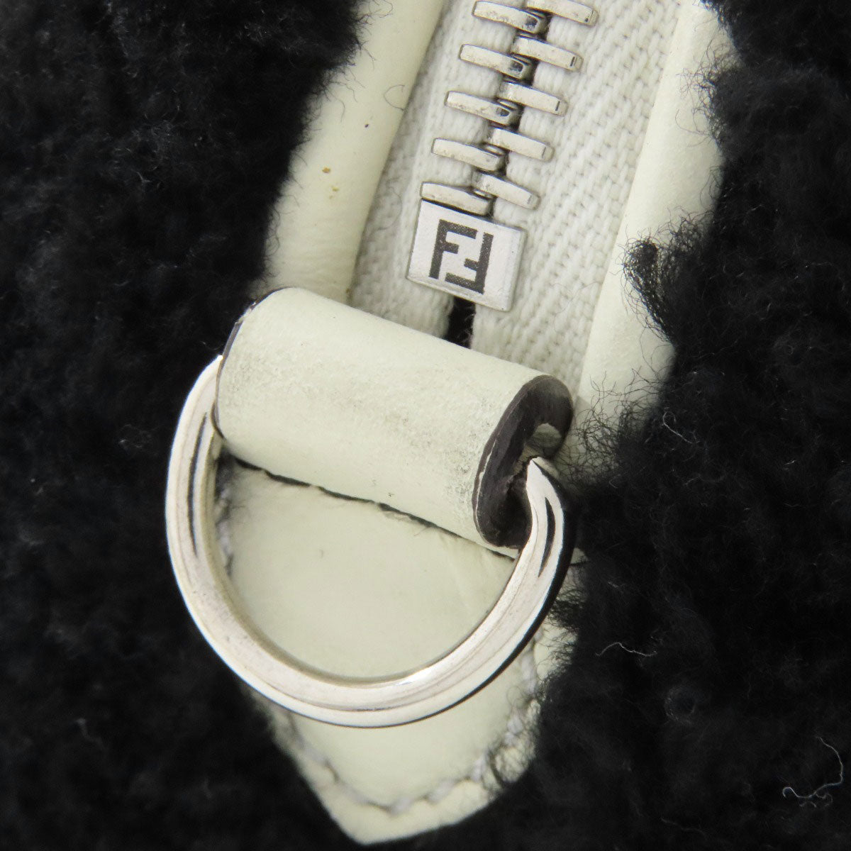 FENDI Handbag Mouton black 2WAY