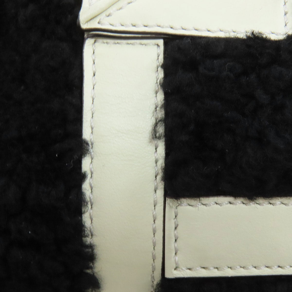 FENDI Handbag Mouton black 2WAY