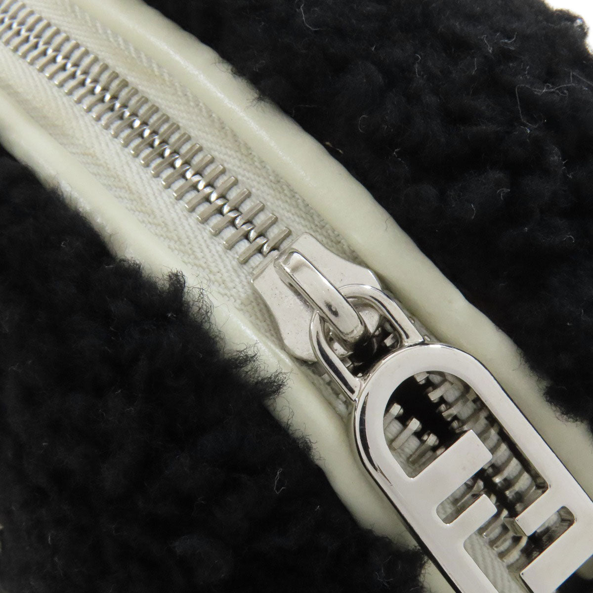 FENDI Handbag Mouton black 2WAY