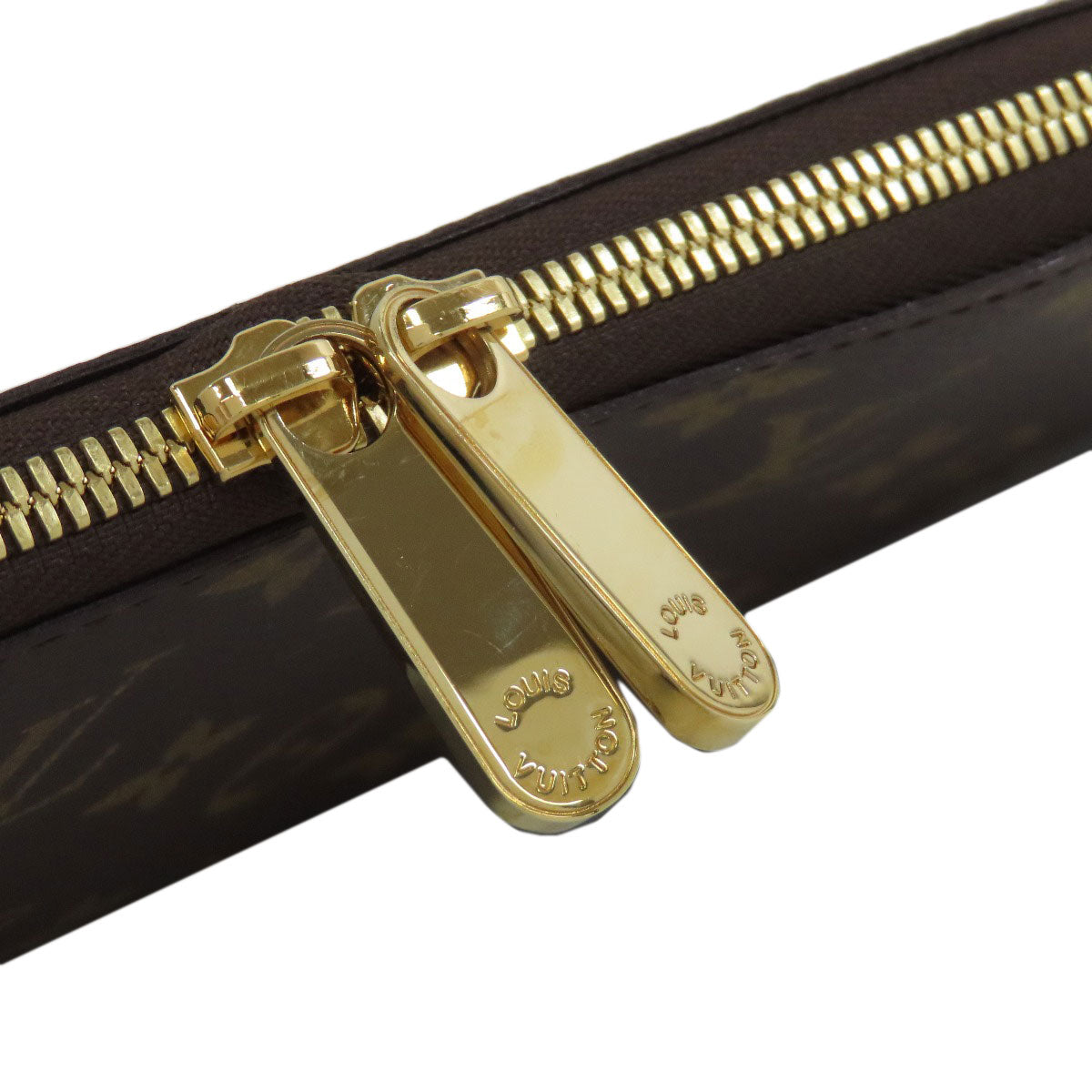 LOUIS VUITTON Accessory pouch M47535 Monogram canvas Brown Etui5 Cravat tie case