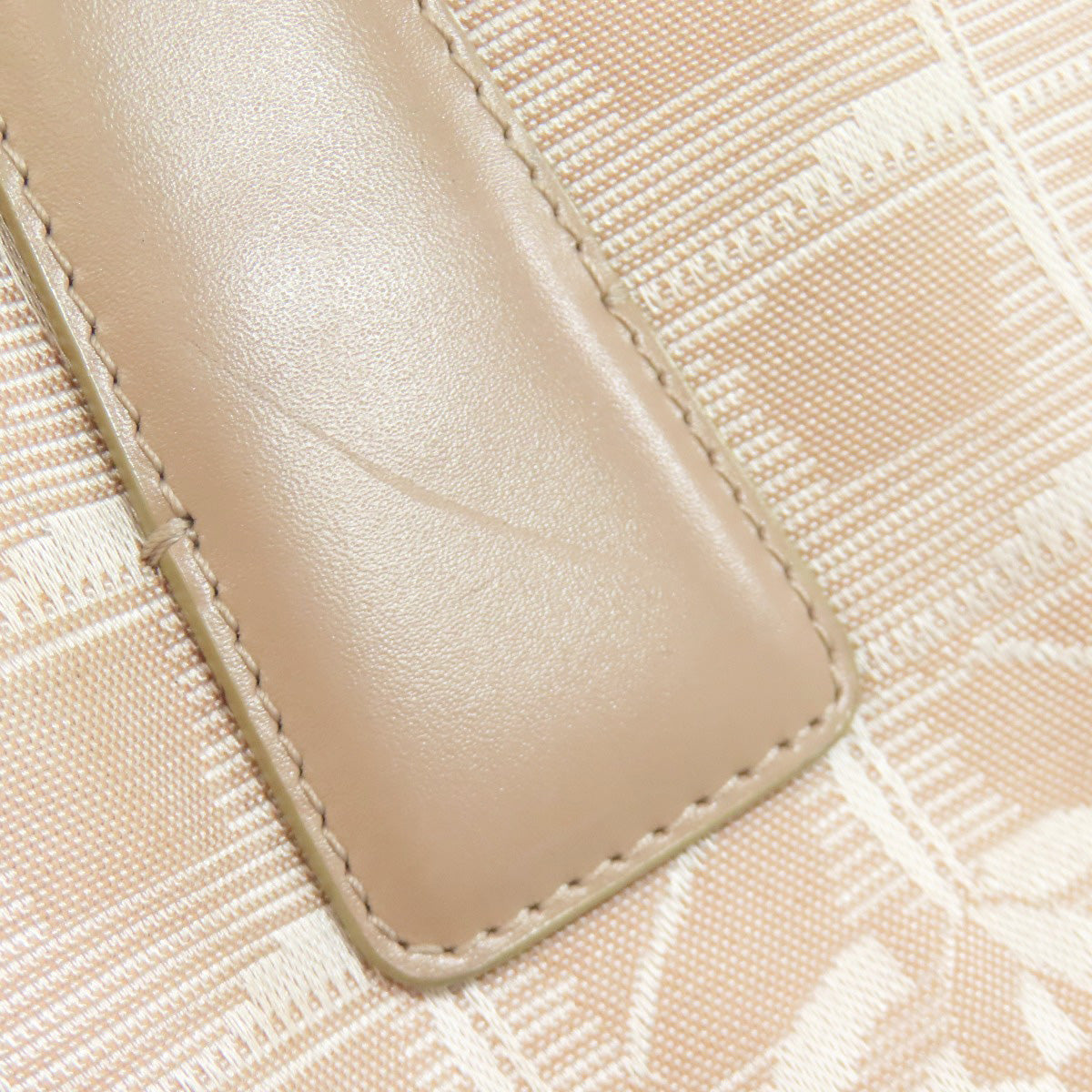 CHANEL Tote Bag Nylon jacquard beige New Travel Line MM