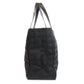 CHANEL Tote Bag Nylon jacquard black New Travel Line MM