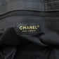 CHANEL Tote Bag Nylon jacquard black New Travel Line MM