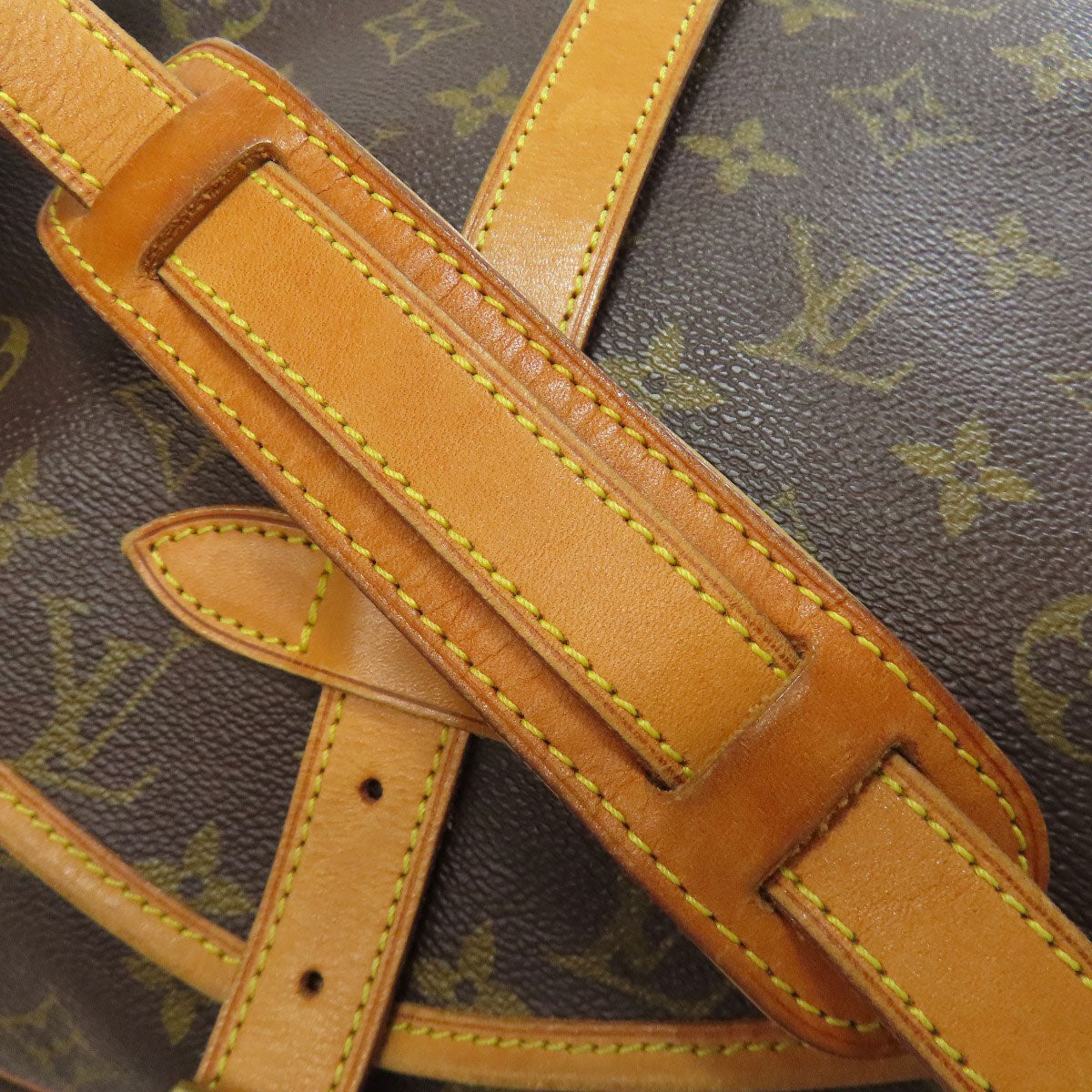 LOUIS VUITTON Shoulder Bag M40710 Monogram canvas Brown Saumur MM