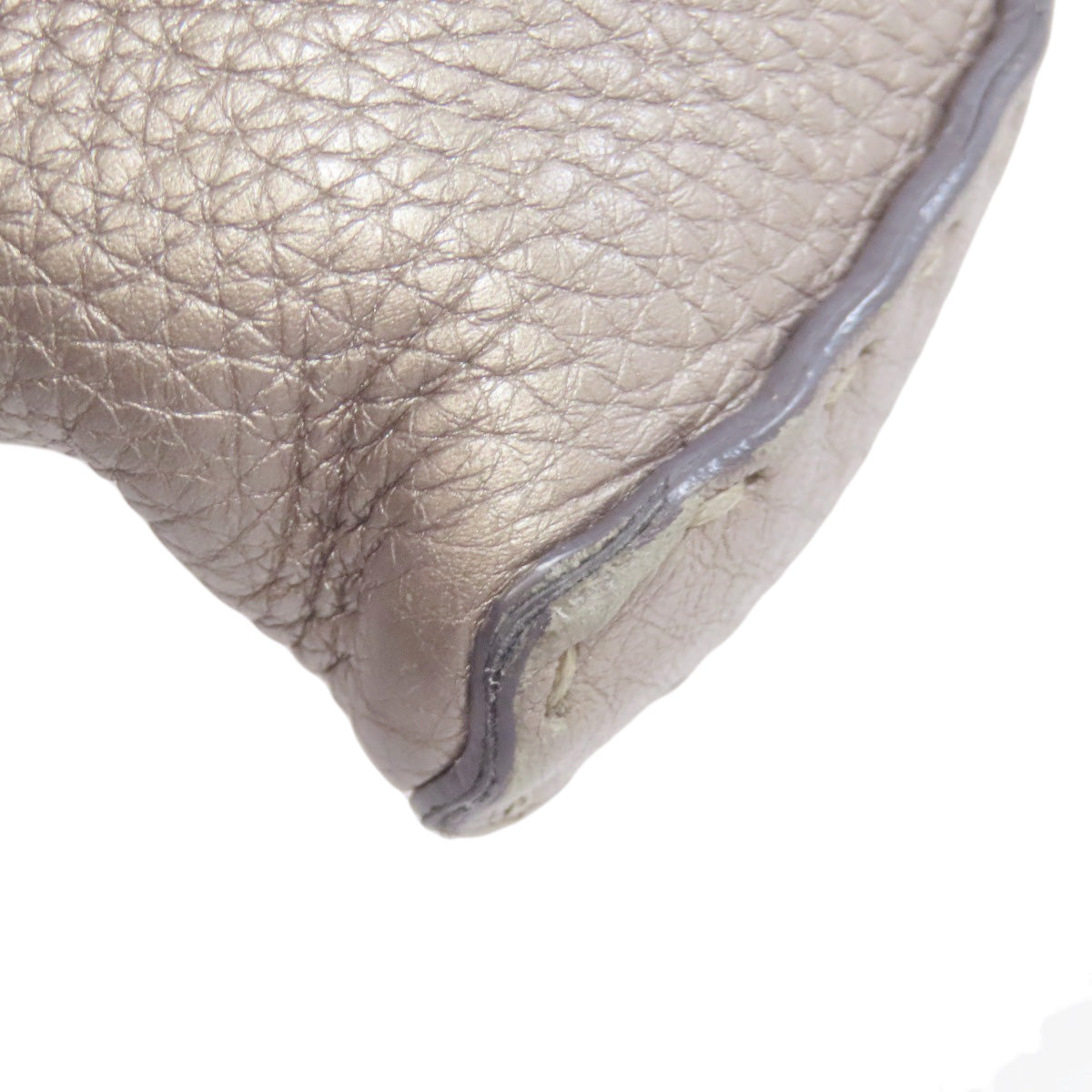 FENDI Shoulder Bag Calfskin gray Celeria