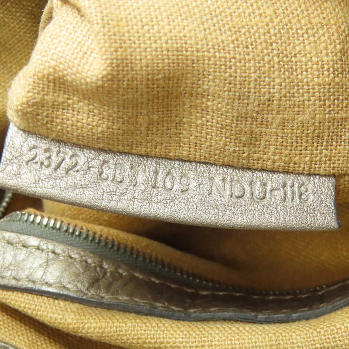FENDI Shoulder Bag Calfskin gray Celeria