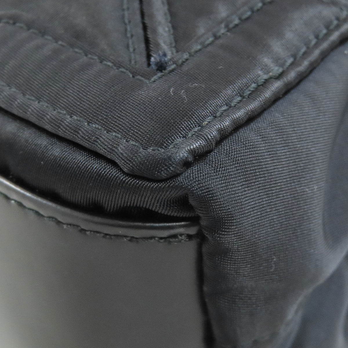 BALENCIAGA Handbag 390346 Nylon black Navy Kabas XS