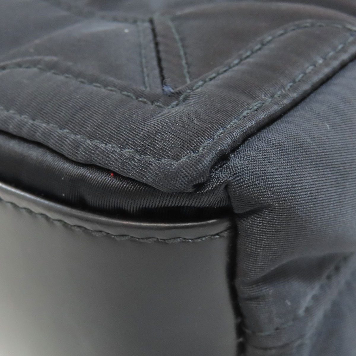 BALENCIAGA Handbag 390346 Nylon black Navy Kabas XS