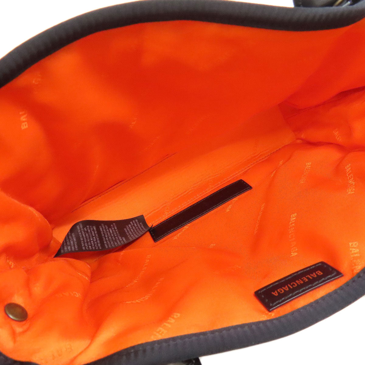 BALENCIAGA Handbag 390346 Nylon black Navy Kabas XS