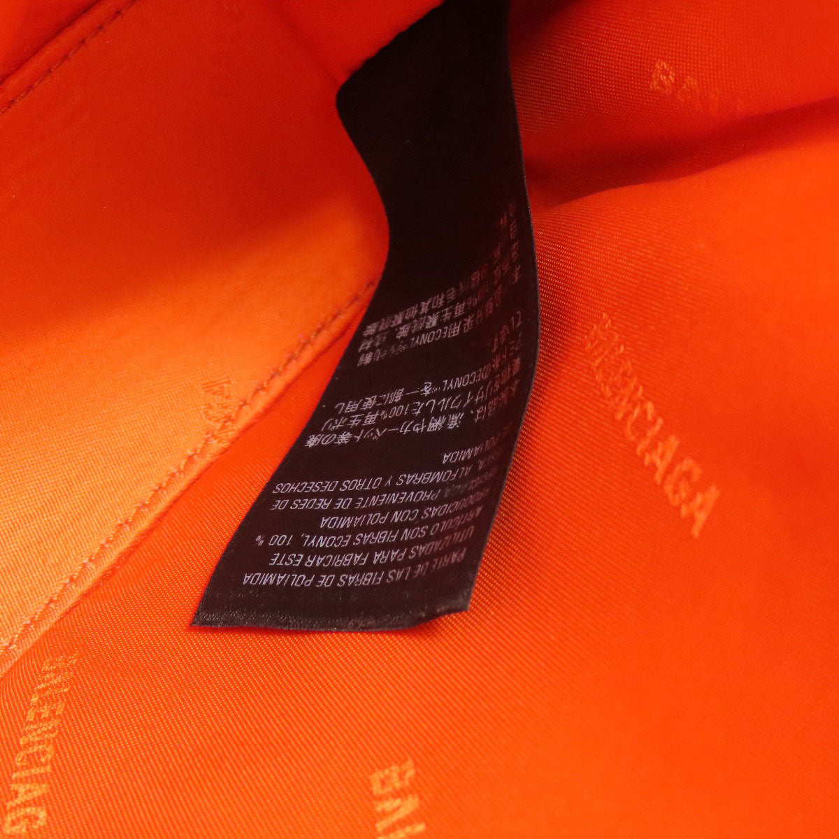 BALENCIAGA Handbag 390346 Nylon black Navy Kabas XS