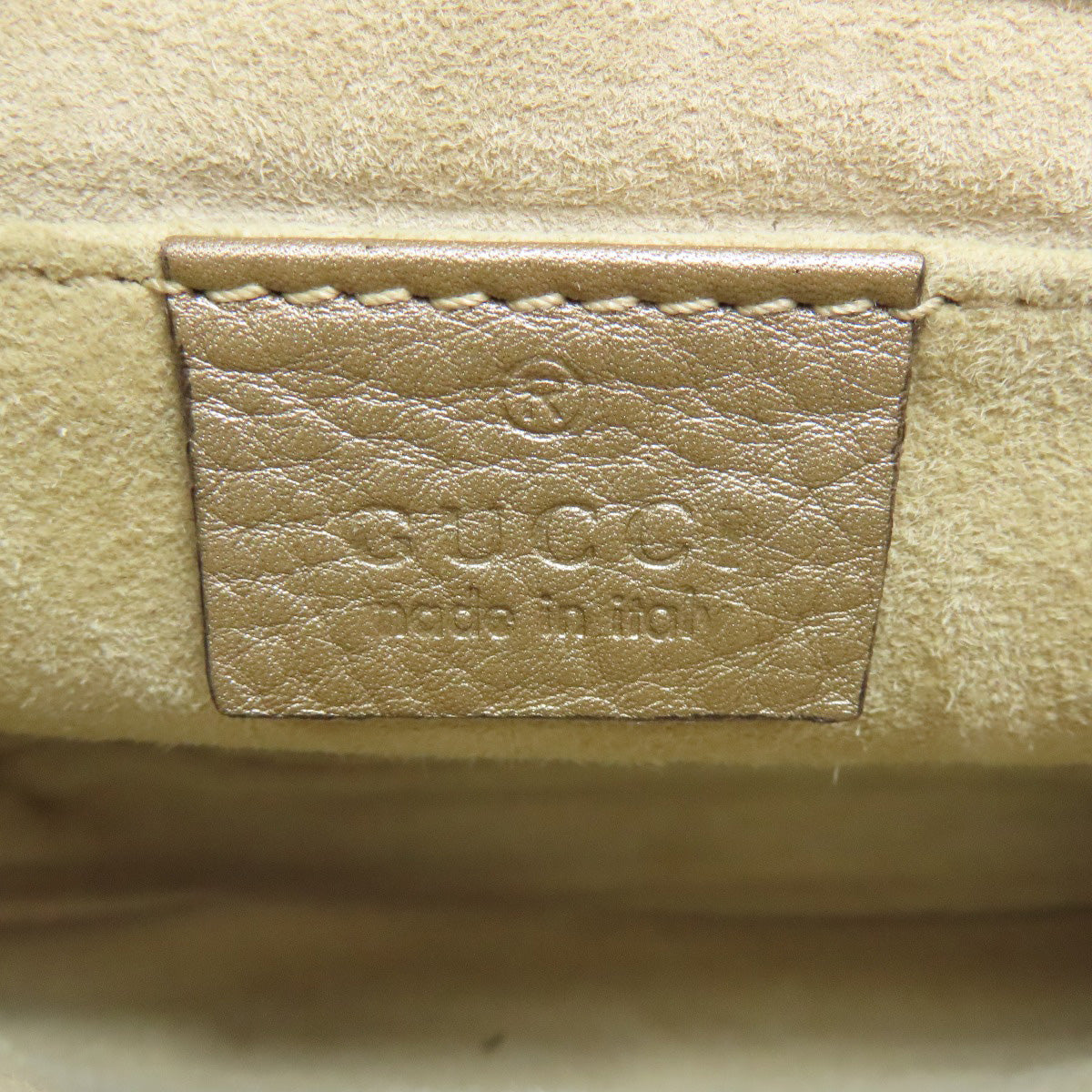 GUCCI Shoulder Bag 251821 leather gold ChainShoulder