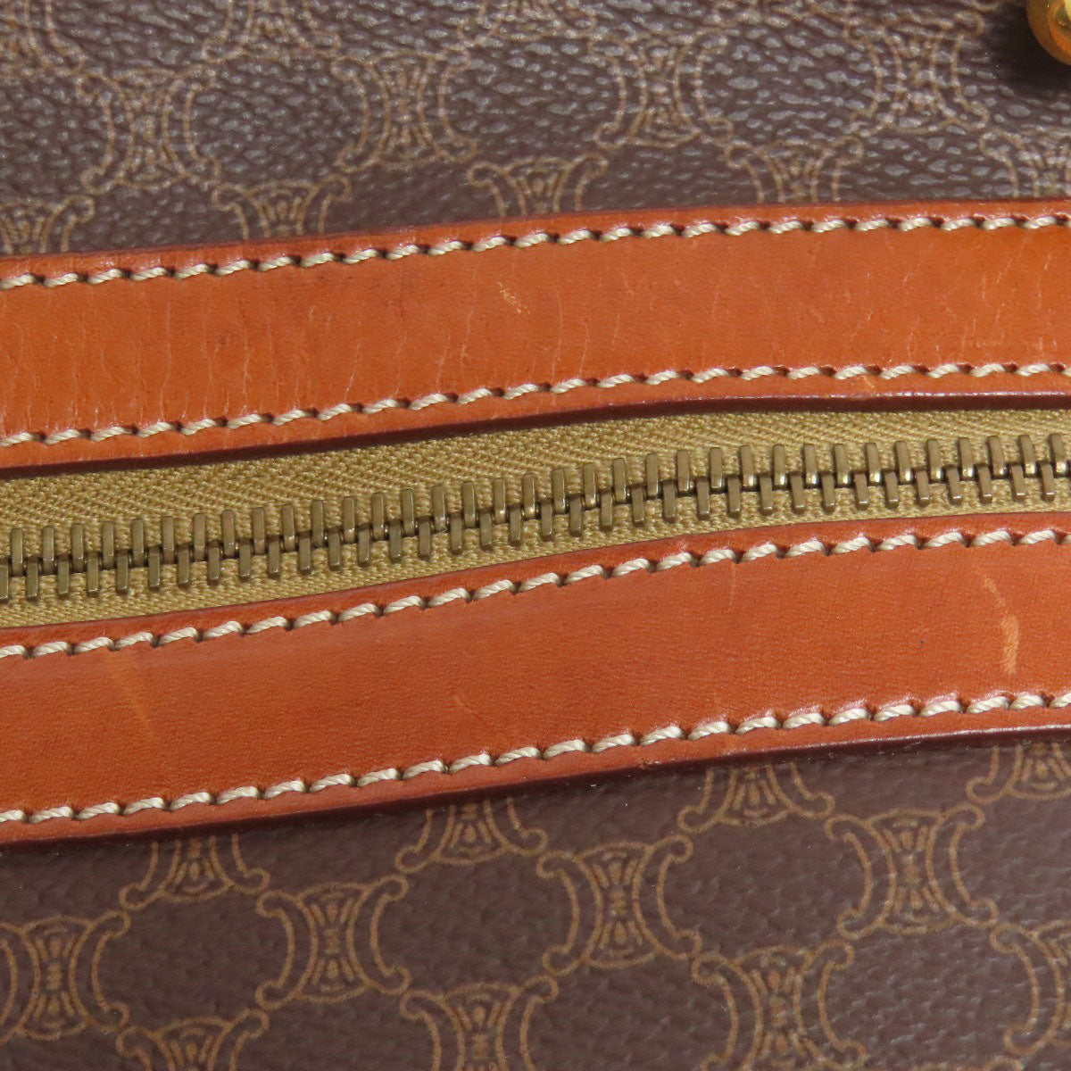 CELINE Boston Duffel bag PVC Brown Macadam Pattern