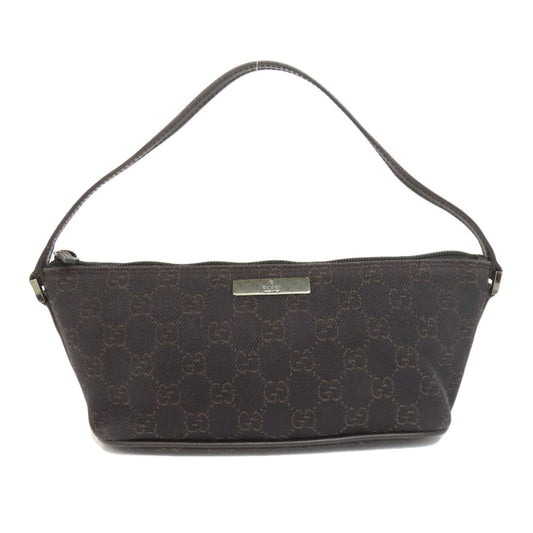 GUCCI Handbag 07198 canvas black GG pattern accessory pouch