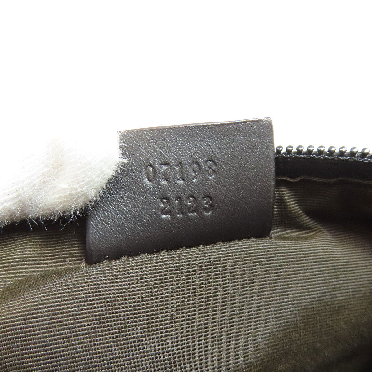 GUCCI Handbag 07198 canvas black GG pattern accessory pouch
