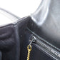 CELINE Shoulder Bag leather black logo