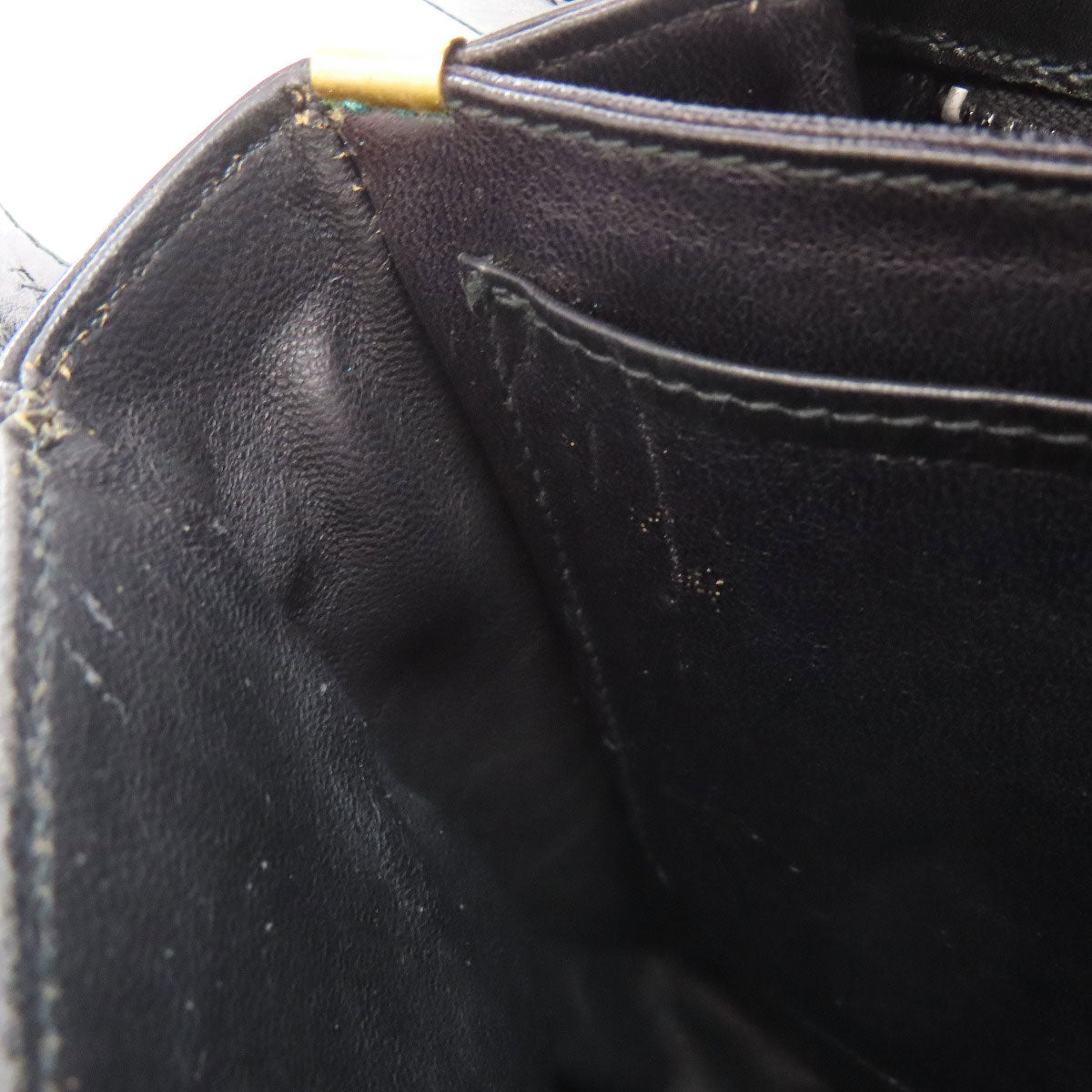CELINE Shoulder Bag leather black logo