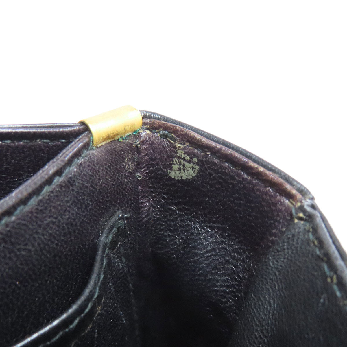 CELINE Shoulder Bag leather black logo