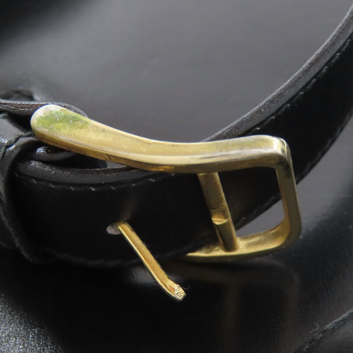 CELINE Shoulder Bag leather black logo