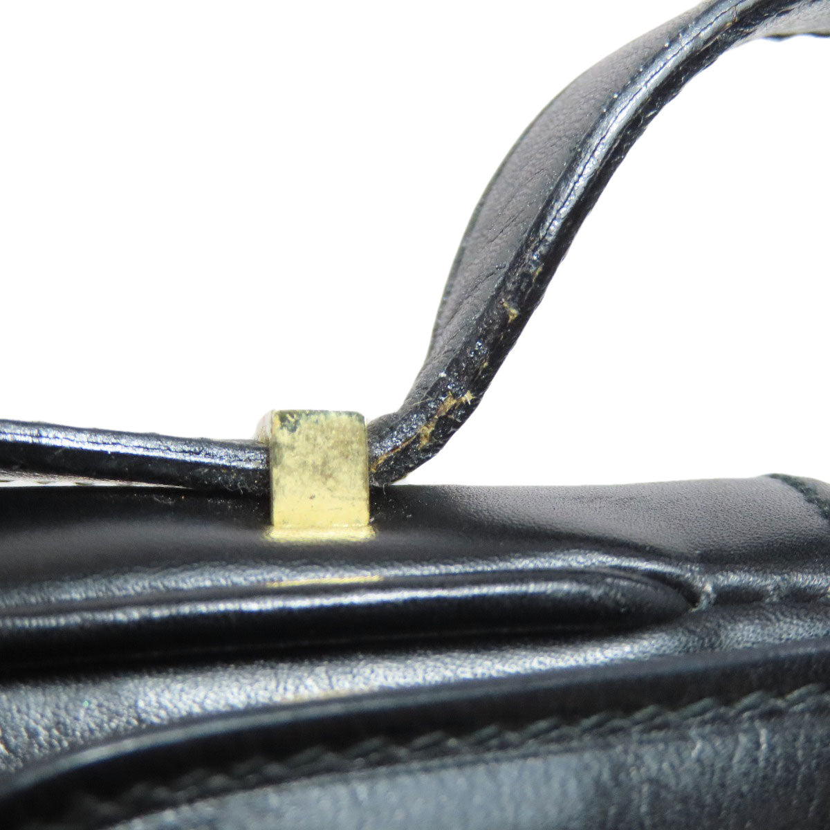 CELINE Shoulder Bag leather black logo