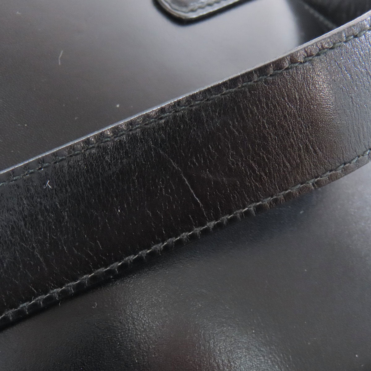 CELINE Shoulder Bag leather black logo